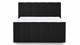 Boxspring Unik Varje vlak met Vildar Royal matras, black