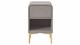 Nachtkast rond B Bright met 1 lade, taupe