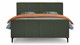 Boxspring Attraktiv Trendik vlak met gestoffeerd matras, green