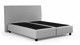 Boxspring Autentik vlak zonder matras, light grey