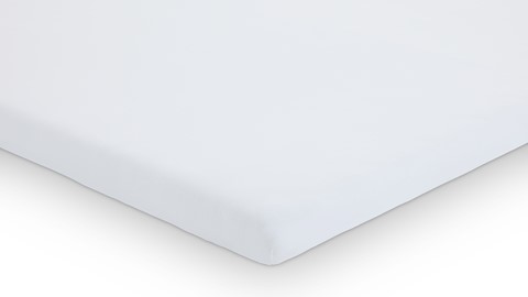 Hoeslaken B Bright Jersey splittopper, wit