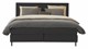 Boxspring Opal vlak met gestoffeerd matras, onyx