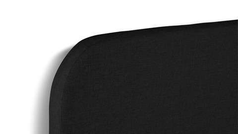 Box Manchester met gestoffeerd matras, zwart