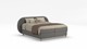 Boxspring Flow, light grey