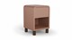 Nachtkast rond B Bright met 1 lade en poten, blush