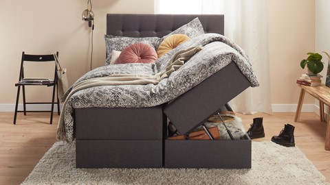 wildernis Probleem Brig Boxspring met opbergruimte kopen? Shop online | Beter Bed