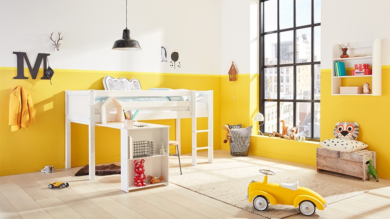 halfhoogslaper Jip met uitschuifbureau | Beter Bed halfhoogslaper Jip | Beter Bed
