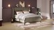 Boxspring Ivory soft teddy vlak met gestoffeerd matras, taupe