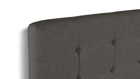 Box Nottingham met gestoffeerd matras, donkergrijs