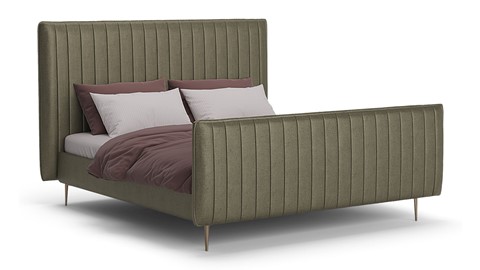 Bed Ruby velvet glow, dark green