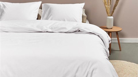 Dekbedovertrek Cotton Uni, white