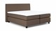 Boxspring Autentik Kurbat vlak met gestoffeerd matras, cappuccino