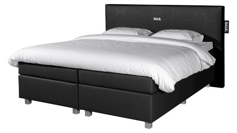 Boxspring BALR Experience vlak met gestoffeerd matras, neptun