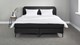 Box Manchester met gestoffeerd matras, zwart