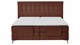 Boxspring Jade verstelbaar met gestoffeerd matras, copper