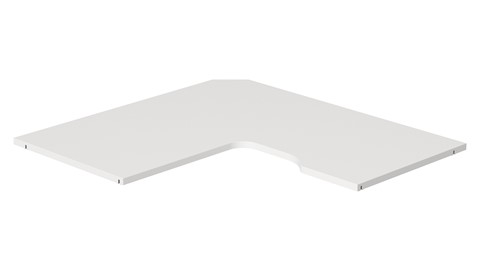 Legplank hoekelement 2-deurs Switchline, wit