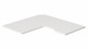 Legplank hoekelement 2-deurs Switchline, wit