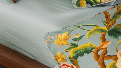 Dekbedovertrek Roselina, surf green