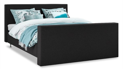 Verschillende goederen Afdrukken Schaduw Boxspring Siena vlak met Bianco matras en voetbord | Beter Bed