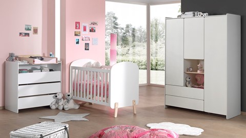 rommel tuin Officier Complete babykamer Kiddy met commode met opzet en kast 3deurs | Beter Bed