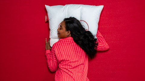 Neksteunkussen Silvana Support Rood inclusief Molton sloop, rood