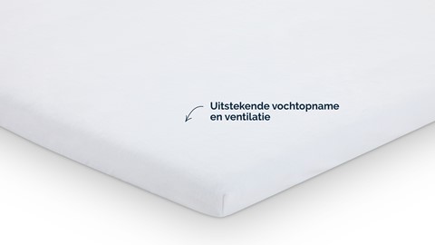 Molton matrasbeschermer B Bright voor topper