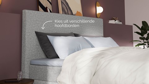 Boxspring Emerald - Bold touch, ashgrey