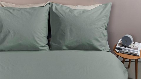 Dekbedovertrek Cotton Uni, green