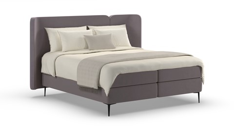 Boxspring Mesa - Warm wool, dark grey