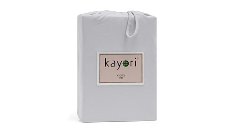 Hoeslaken Jersey Kyoto topper, grijs