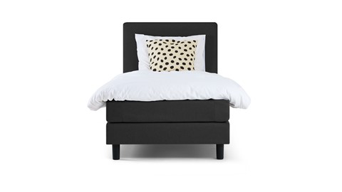 Box Ambra vlak met gestoffeerd matras, dark grey
