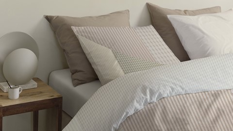 Dekbedovertrek Tove, naturel