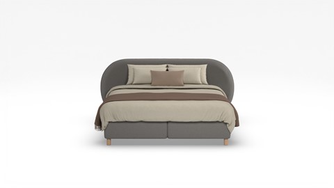 Boxspring Flow met Kårlsson Excellence matras, light grey