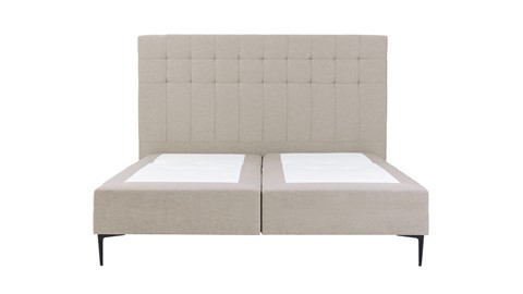 Boxspring Jade vlak zonder matras, khaki