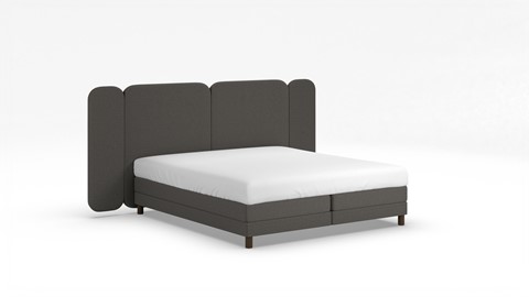 Elektrische boxspring Ridge met Kårlsson Excellence matras, dark grey