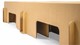 Paper Bed met Easy Pocket matras, bruin