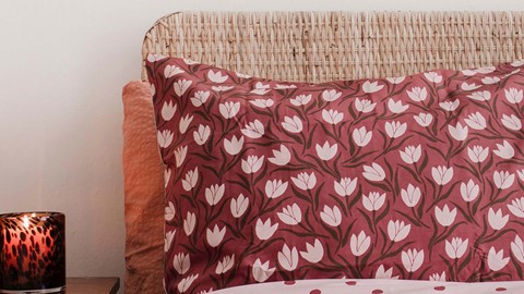 Dekbedovertrek Tulip Mania, rood