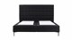 Boxspring Jade vlak zonder matras, black