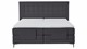 Boxspring Jade verstelbaar met gestoffeerd matras, anthracite