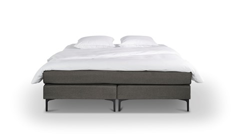 Box Southampton met gestoffeerd matras, donkergrijs