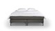 Box Southampton met gestoffeerd matras, donkergrijs