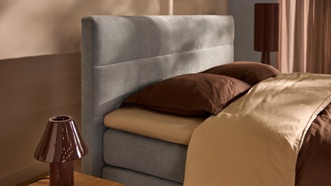 Boxspring Mica - Soft touch, light blue