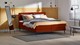 Boxspring Viggo vlak met gestoffeerd matras, adore koper