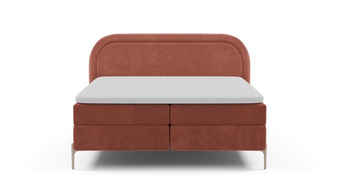 Boxspring Amber - Velvet glow, blush