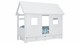 Sofabed met dakframe Puck, wit
