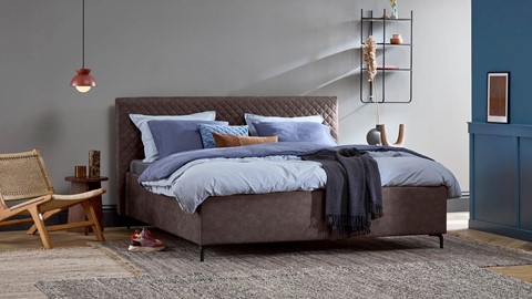 Opbergbed Diamond, darkbrown