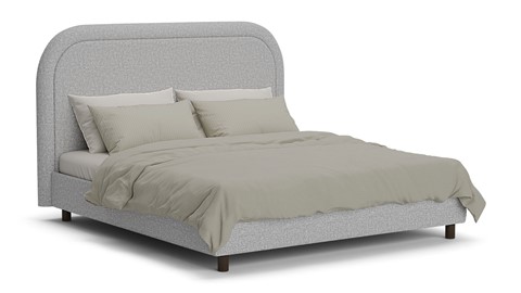 Bed Amber linen touch, light grey