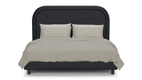 Bed Amber velvet glow, navy
