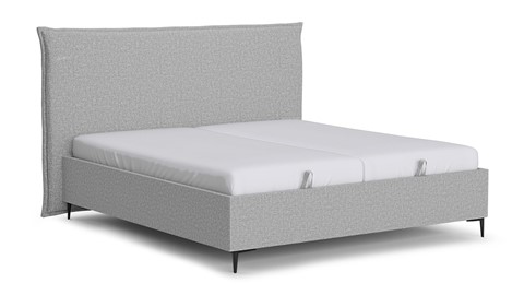 Opbergbed Morgan - Linen touch, light grey