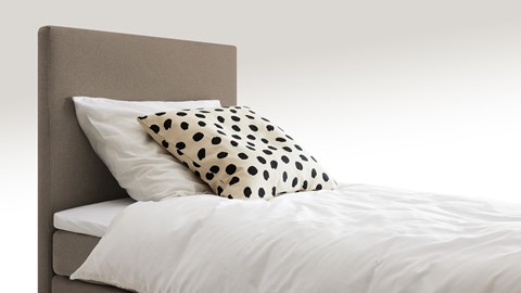 Box Ambra vlak met gestoffeerd matras, taupe